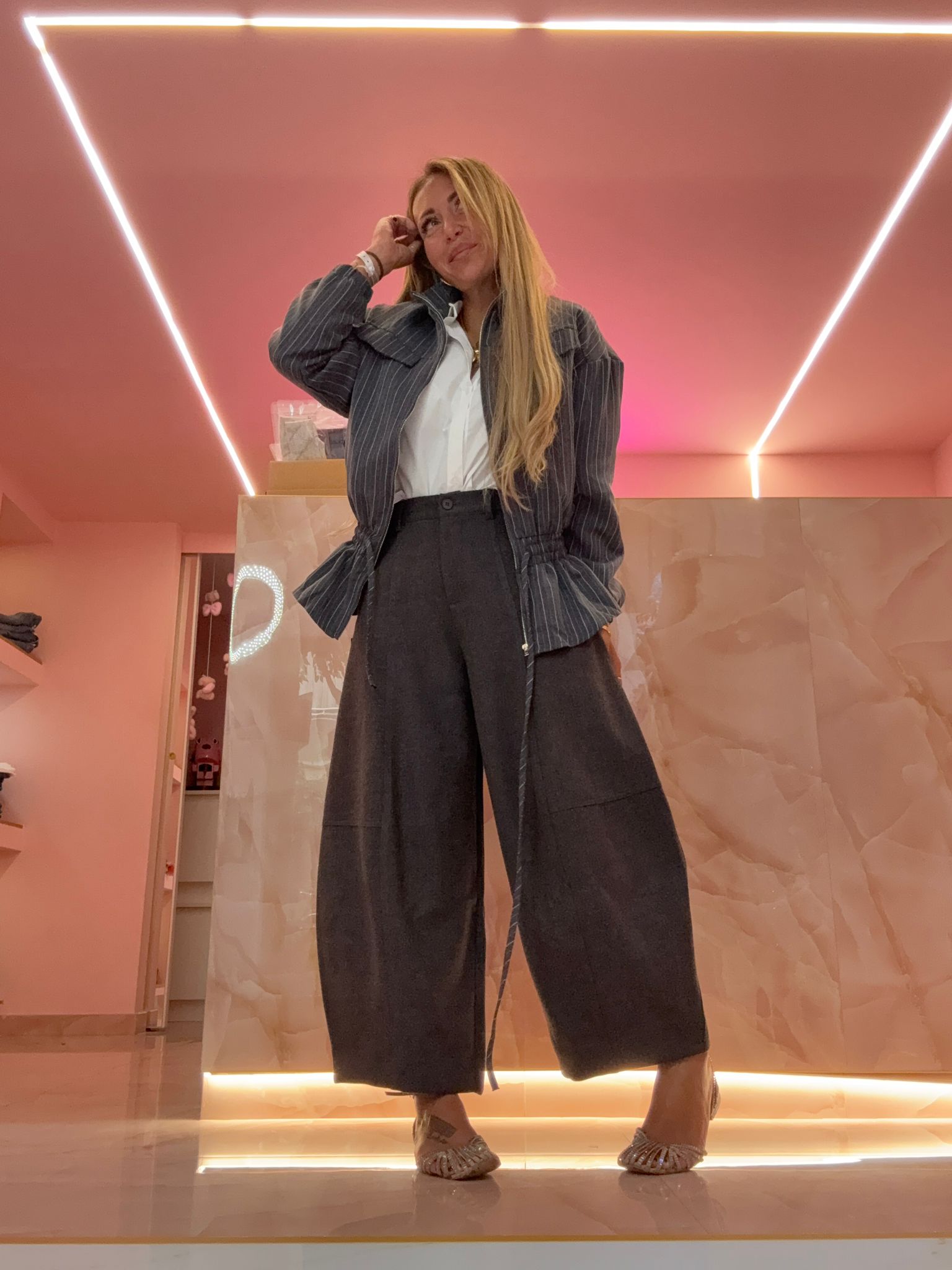 Pantalone Ovetto Perfetto Grigio ♡