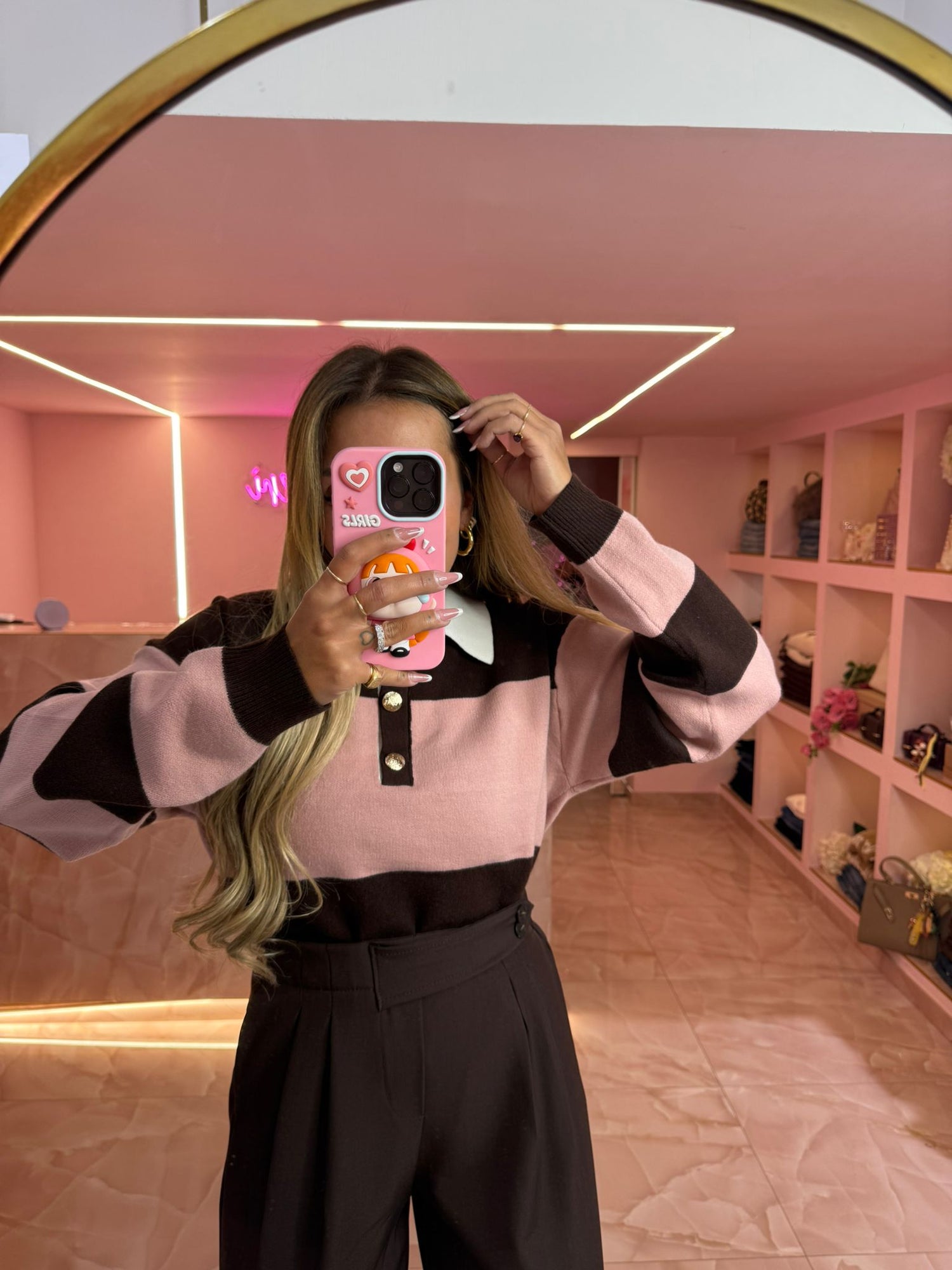 La Polo Marrone e Cipria ♥