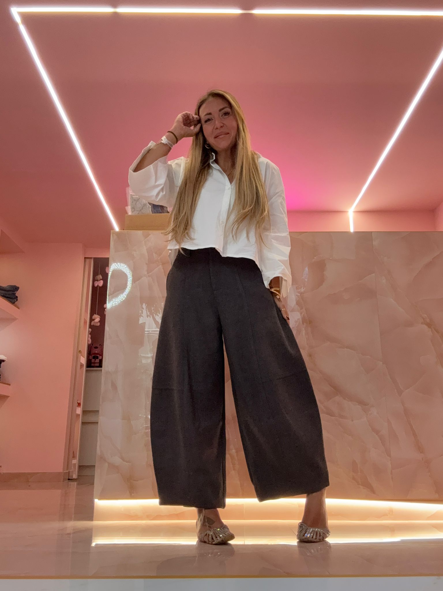 Pantalone Ovetto Perfetto Grigio ♡