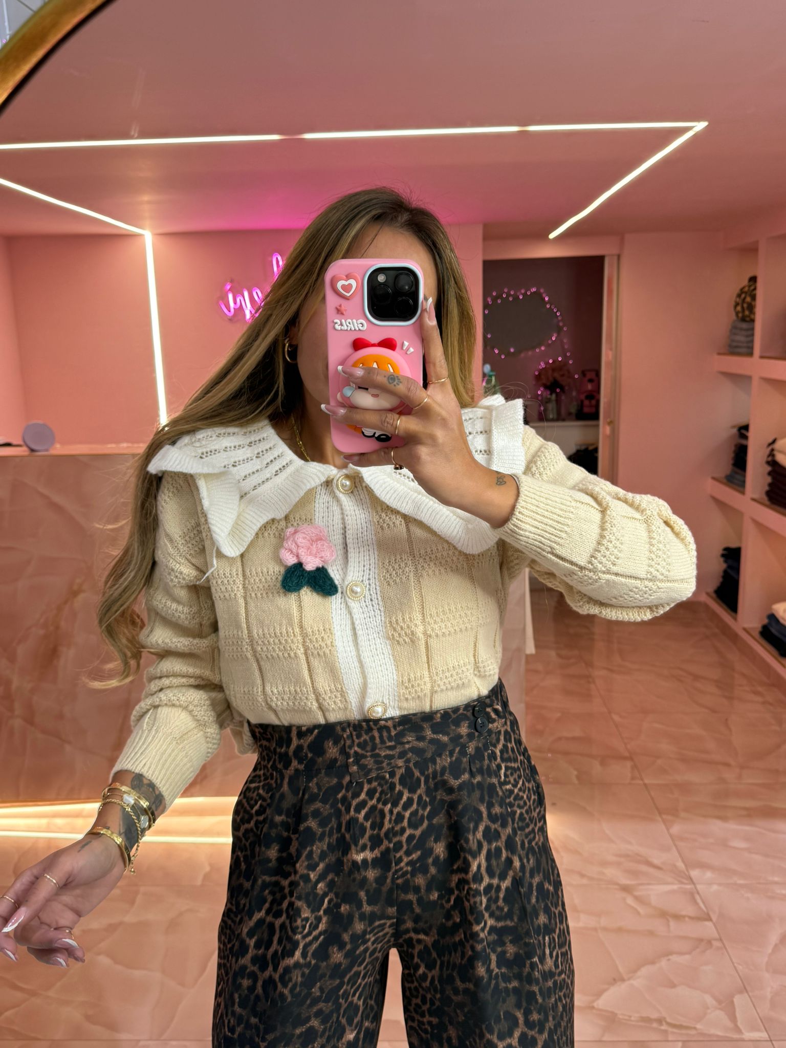 Maglioncino Cardigan Collettone Beige ♥