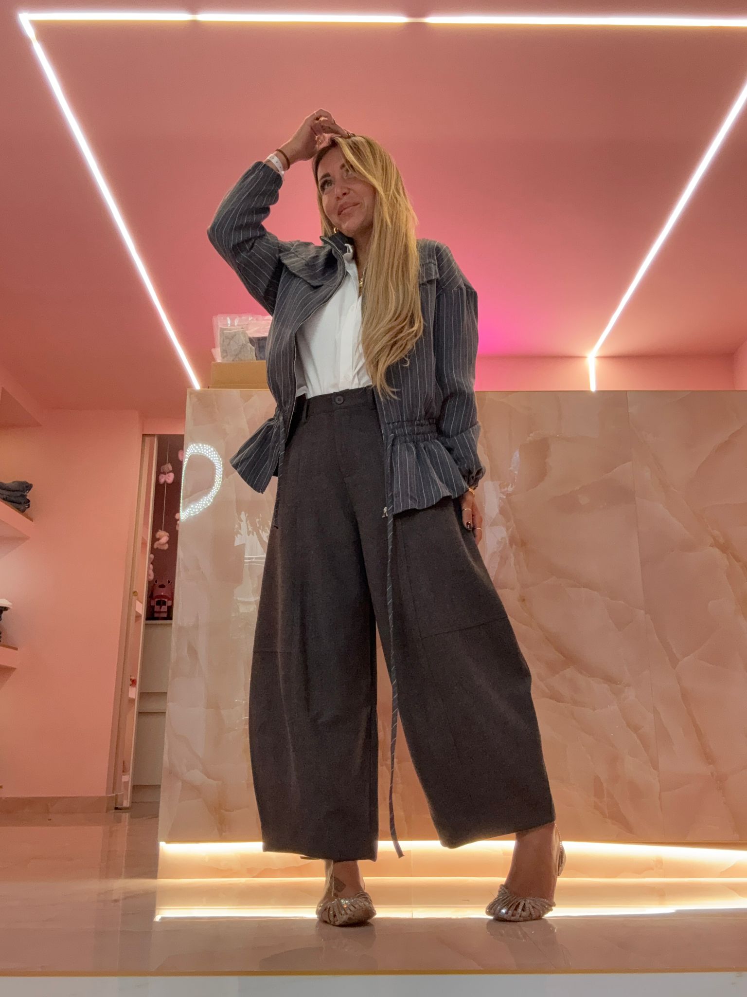 Pantalone Ovetto Perfetto Grigio ♡