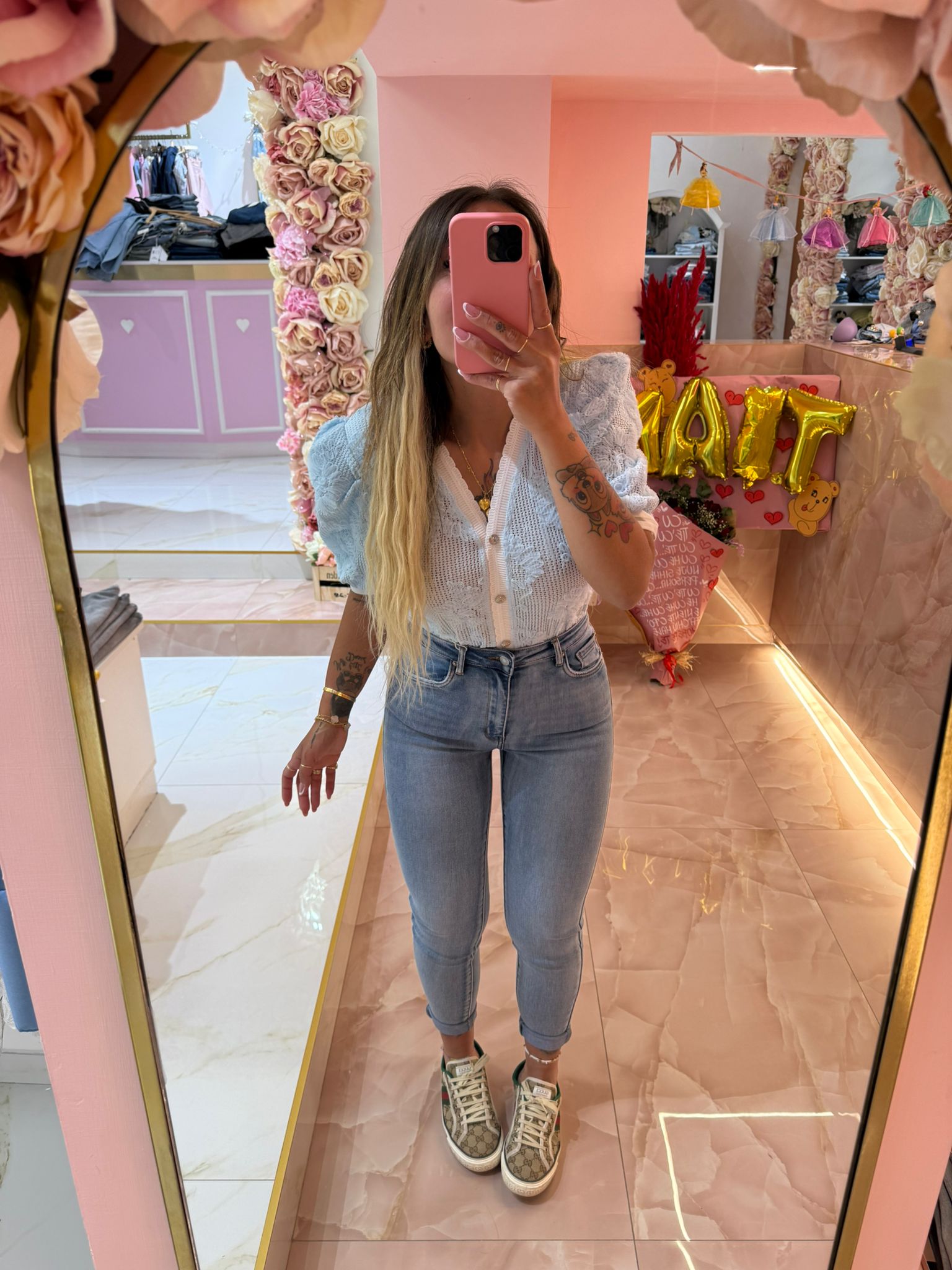 Jeans Skinny Chiaro Bustino Vita ♥