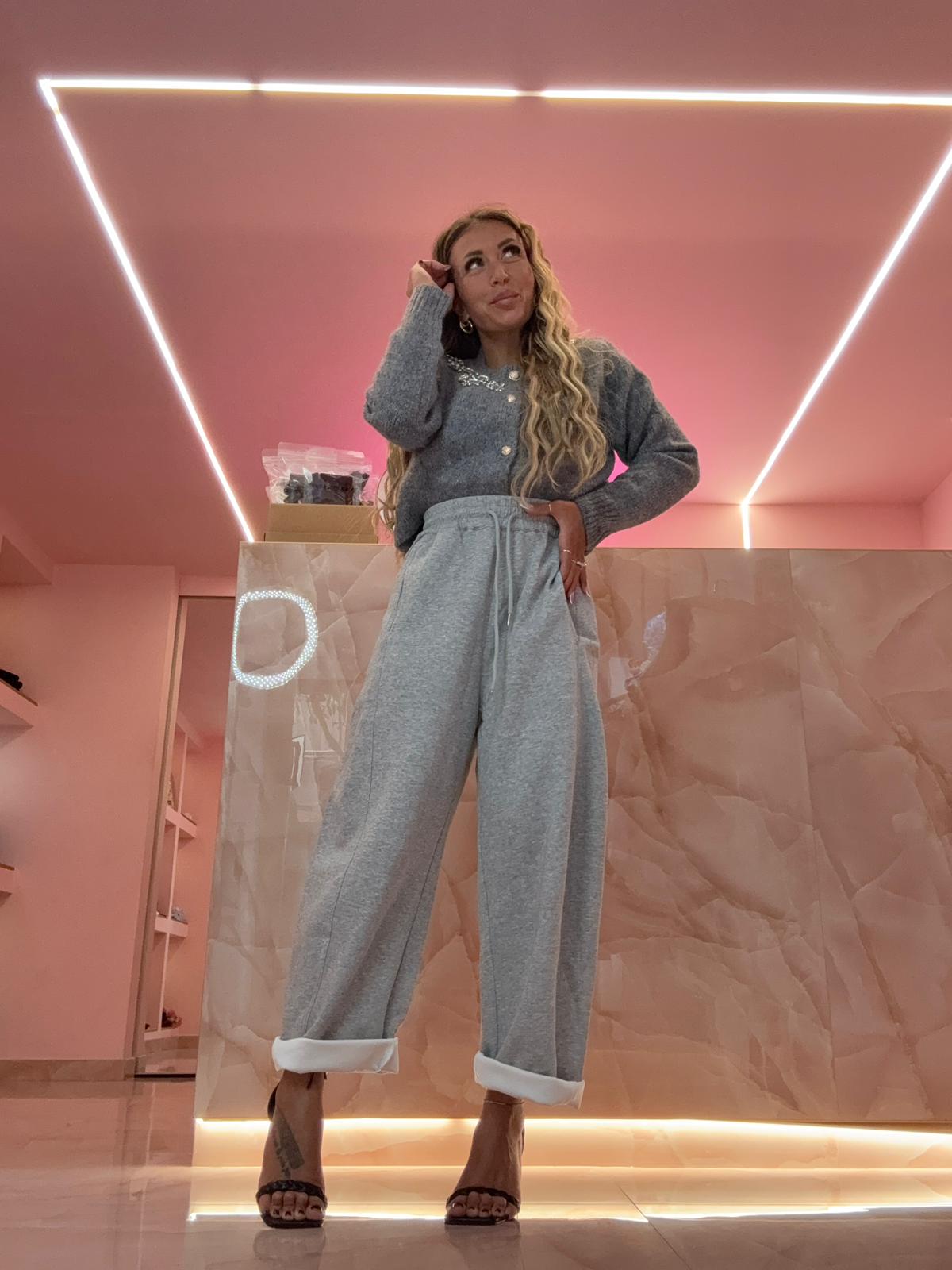 Pantaloni Gym Ovetto Grigio ♥