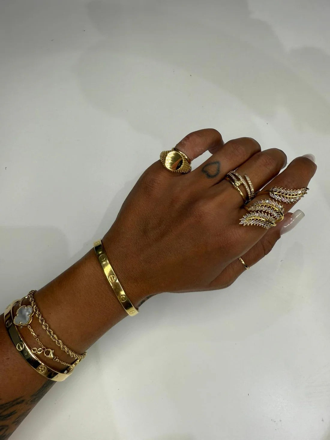 Anello Foglia Oro ♥