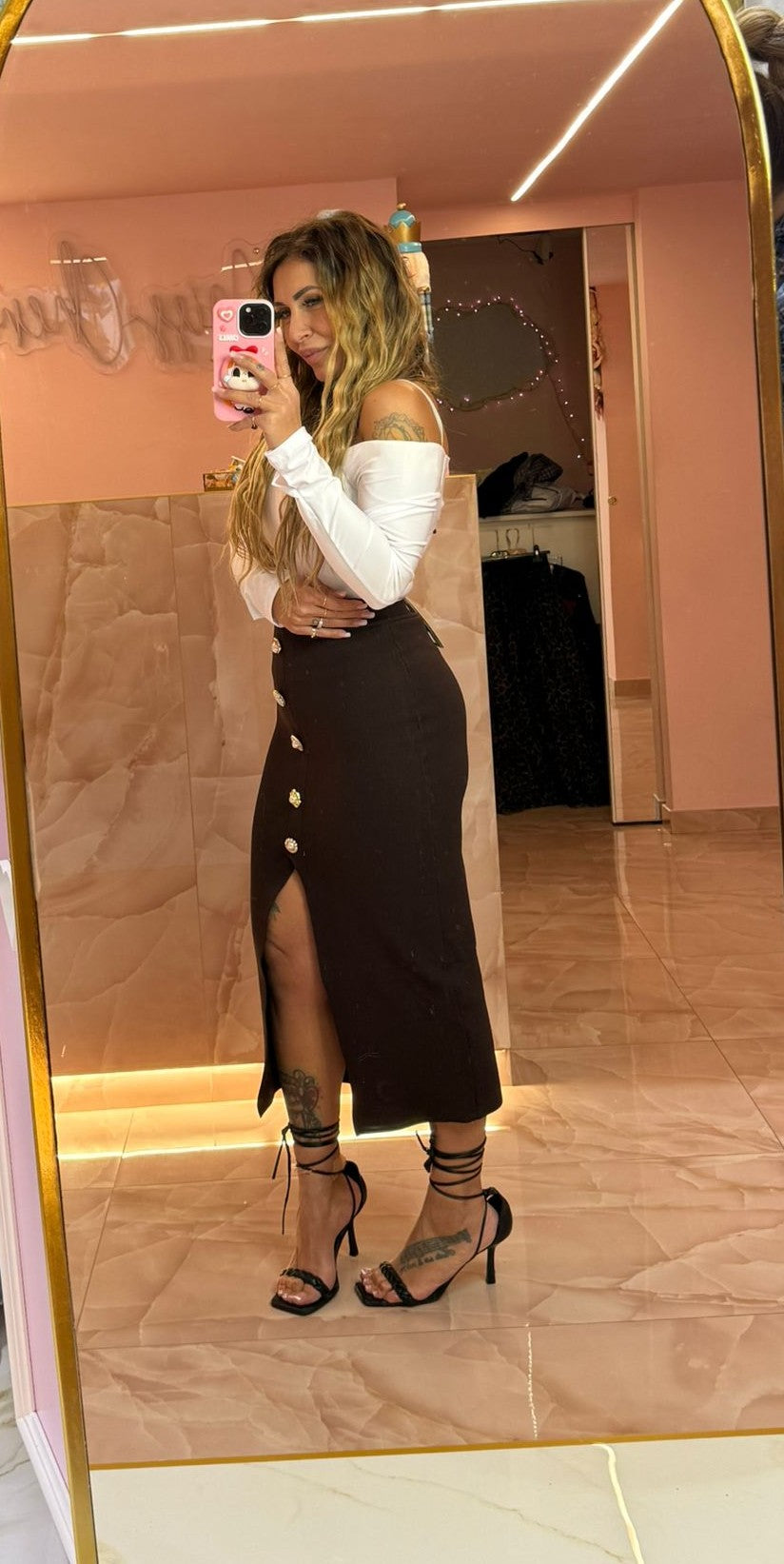 Lounghette Bottoni Wow Marro&