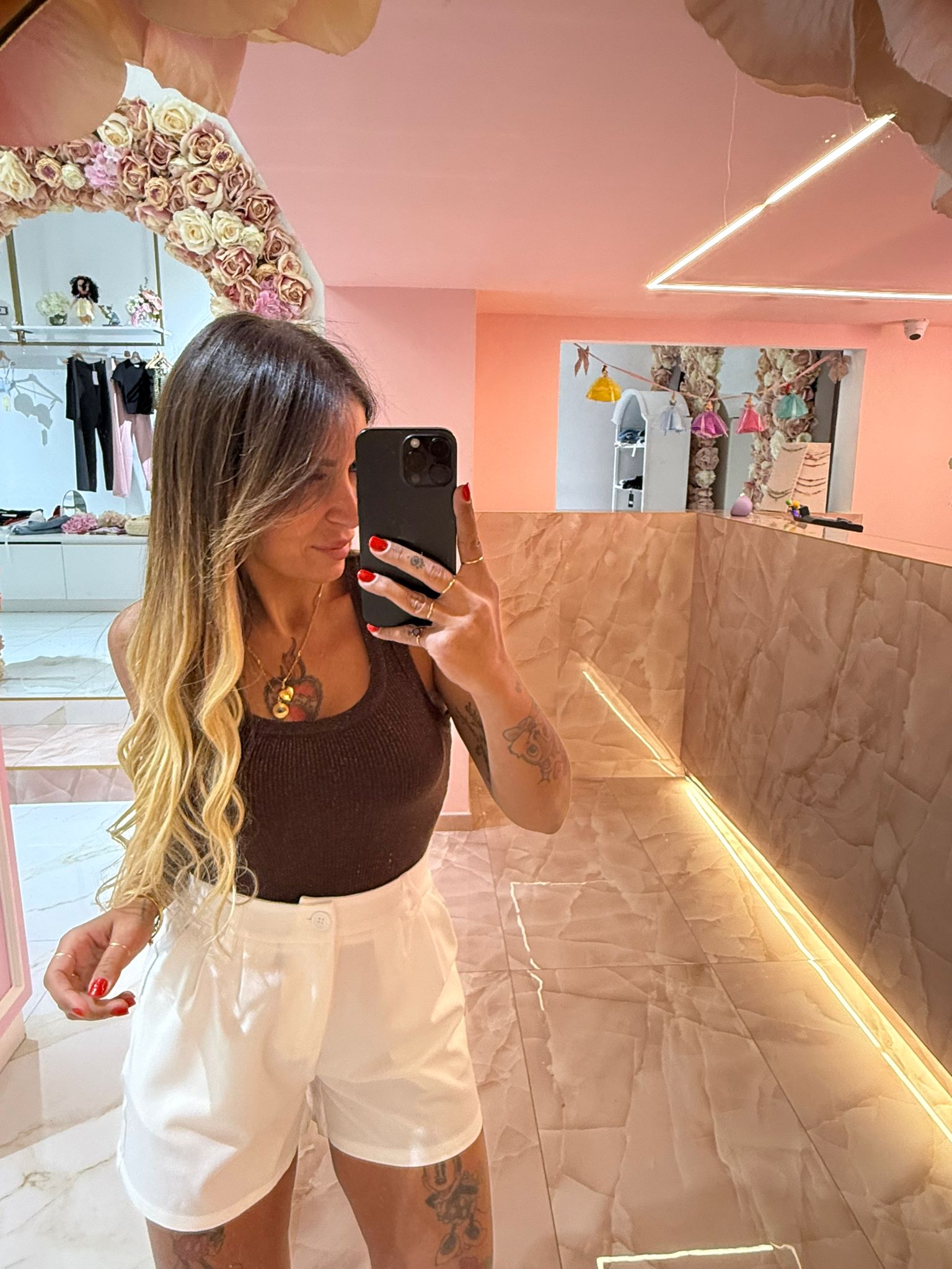 Canotta Glitter Marrone ♥