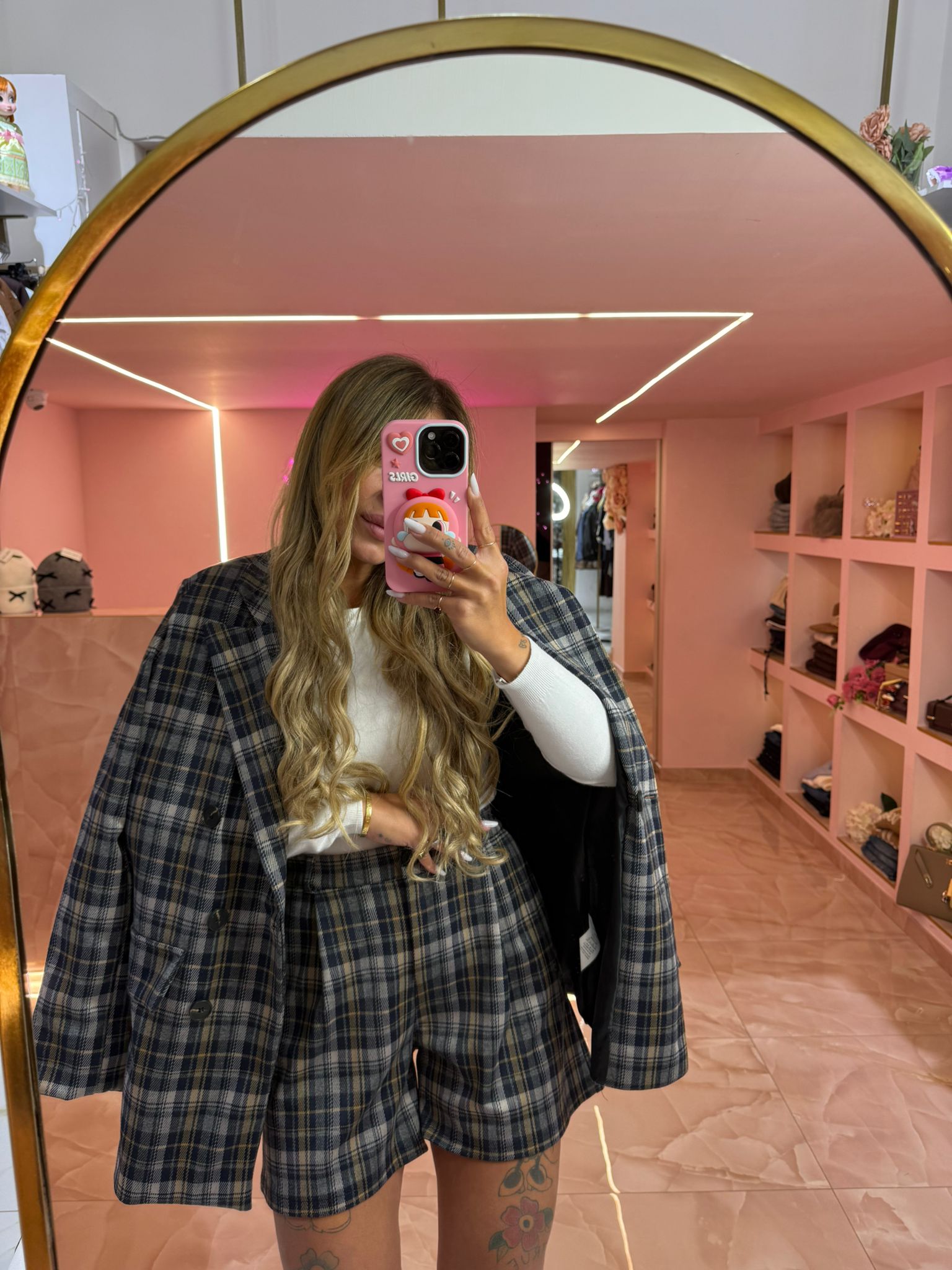 Coordinato quadroni Blu ♥