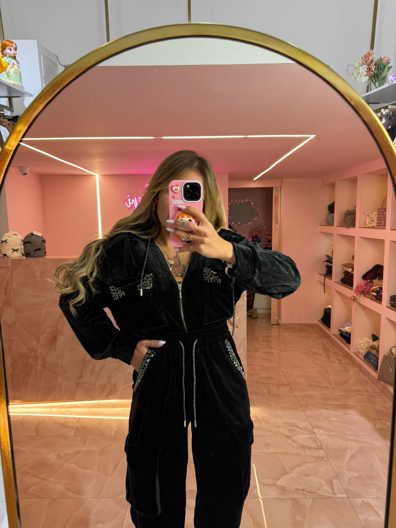 Coordinato Vellutino Nero ♥