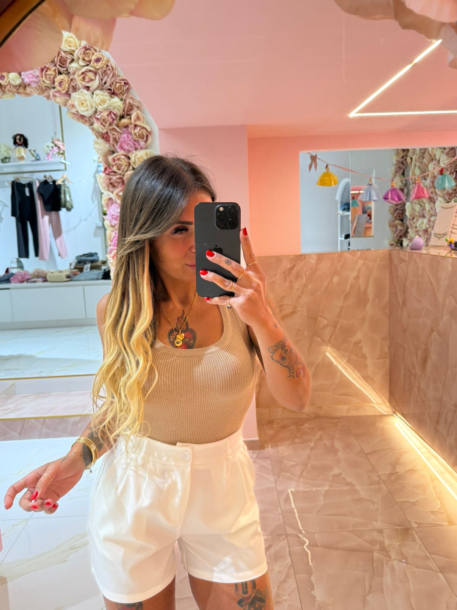 Canotta Glitter Sabbia ♥