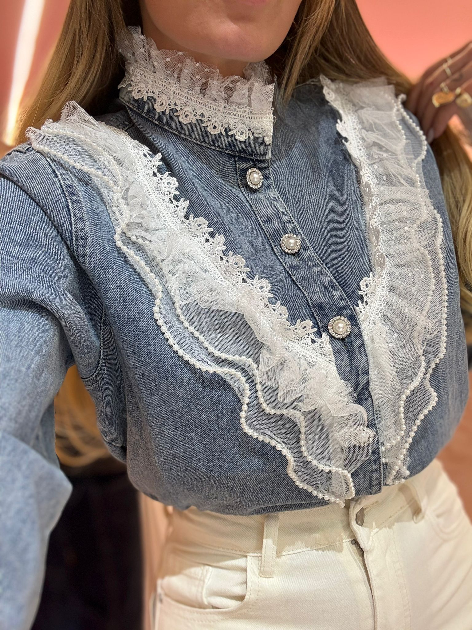Camicia In Jeans Coreana ♥