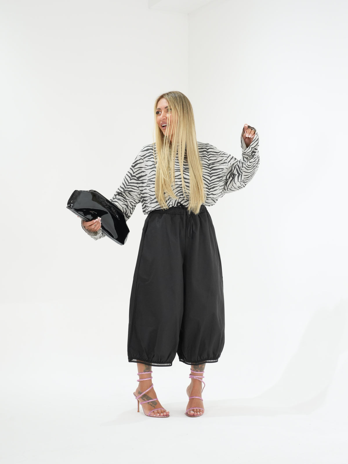 Pantaloni Balloon Street Nero ♥