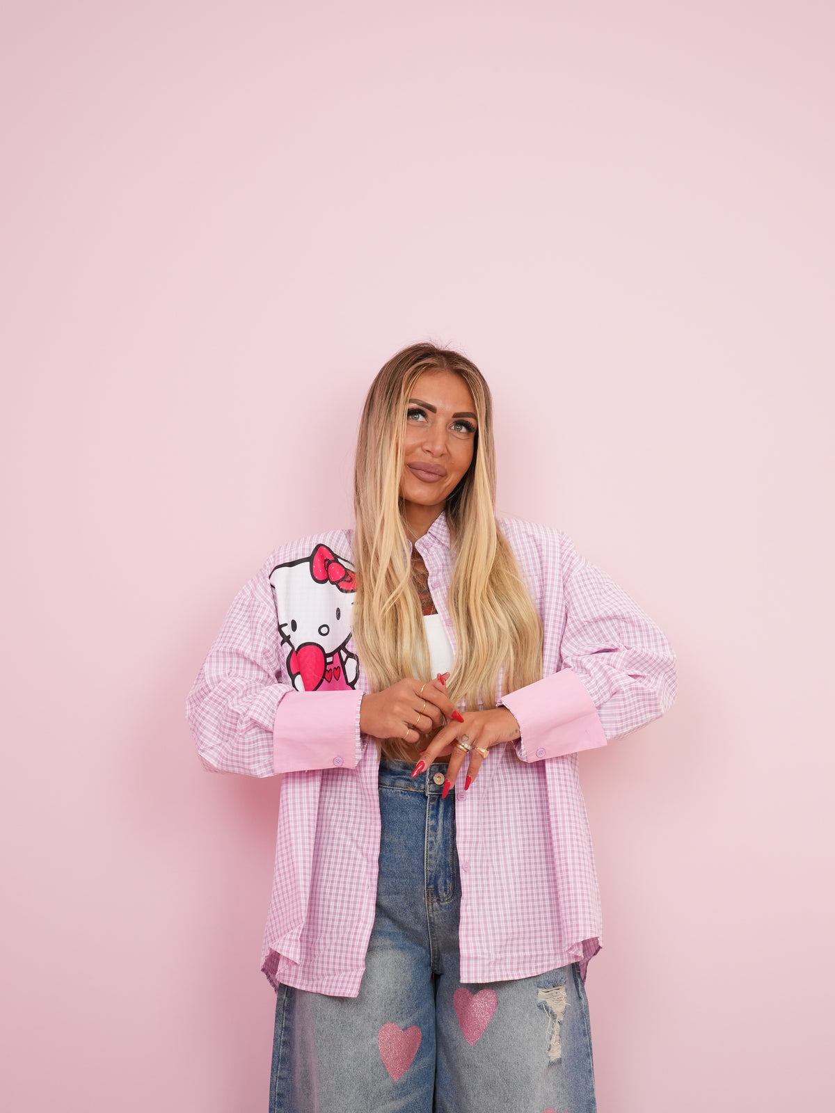 Camicia Quadretti Kitty ♥