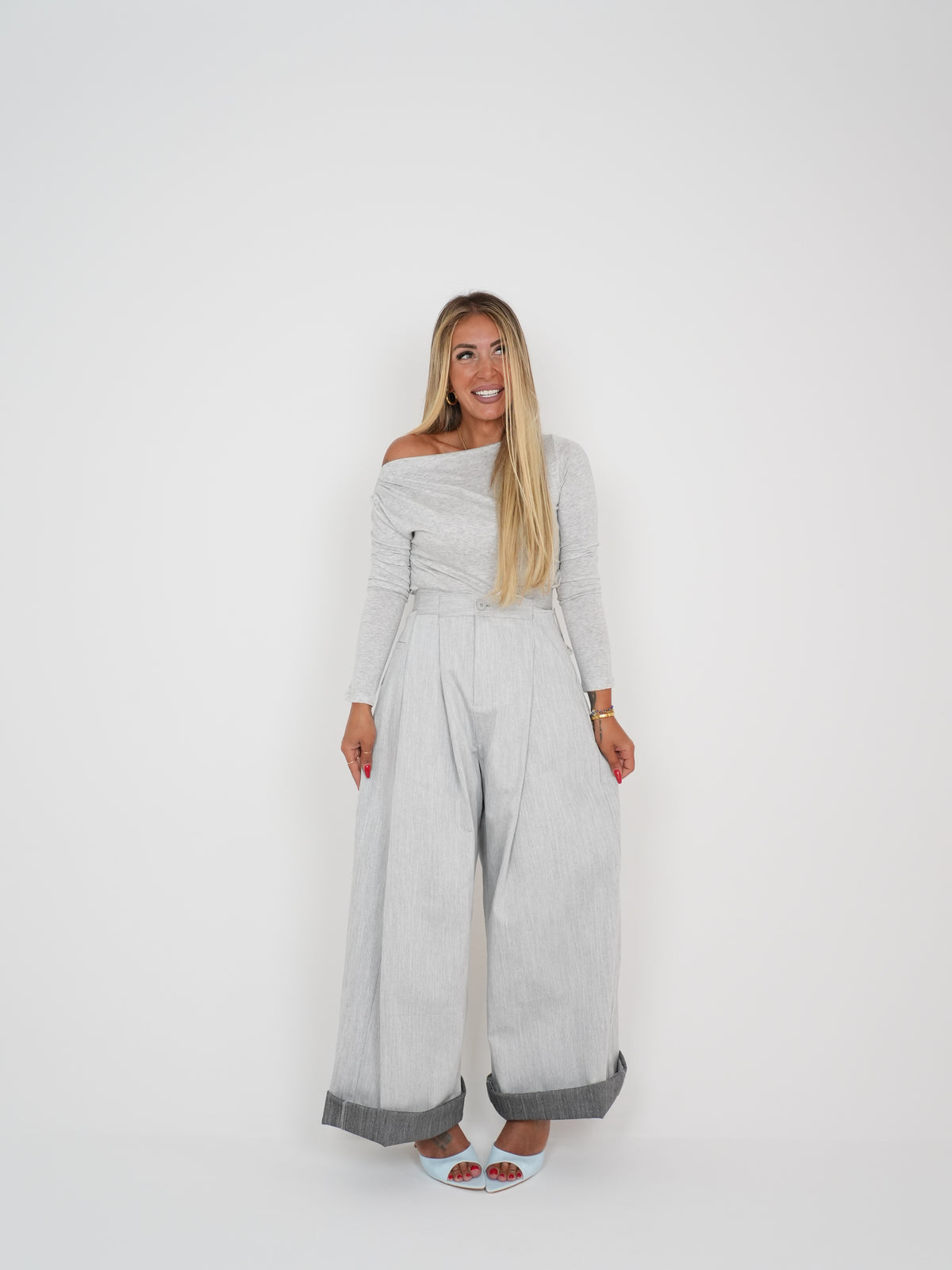 Pantaloni Office Grigio ♥
