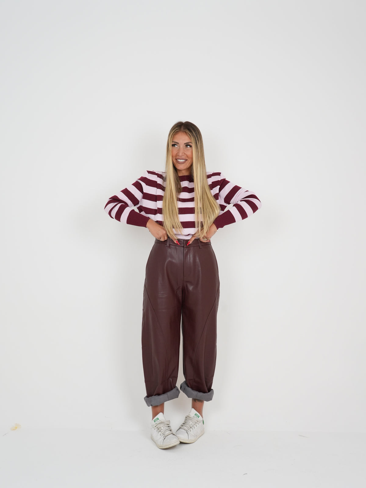 Pantalone Sportivo Ecopelle Bordoux ♥