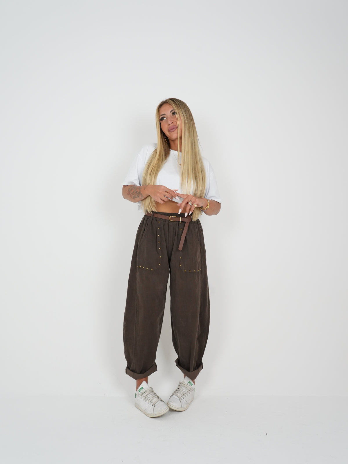 Pantalone Velluto Borchiette ♥