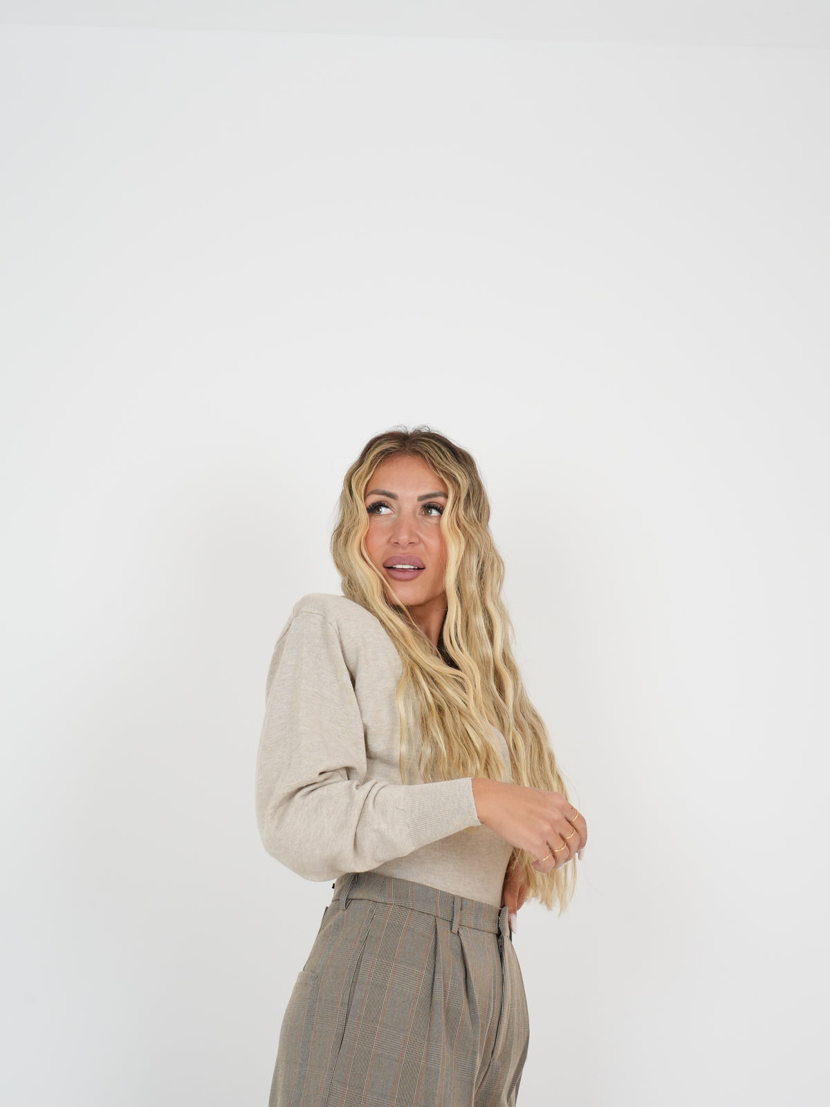 Maglia Filo Di Scozia Beige ♥