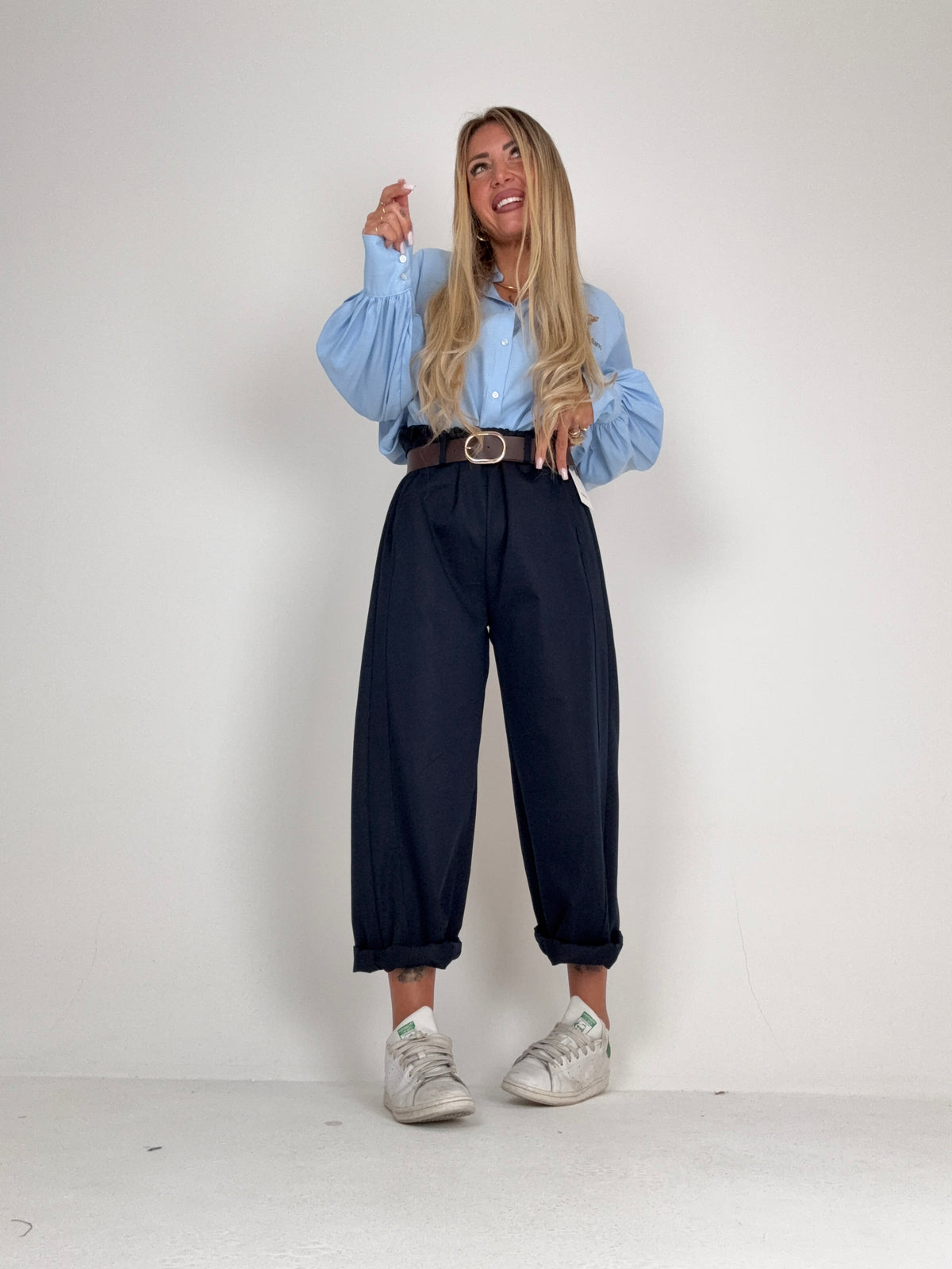 Pantalone Due Minuti E Scendo Blu ♥
