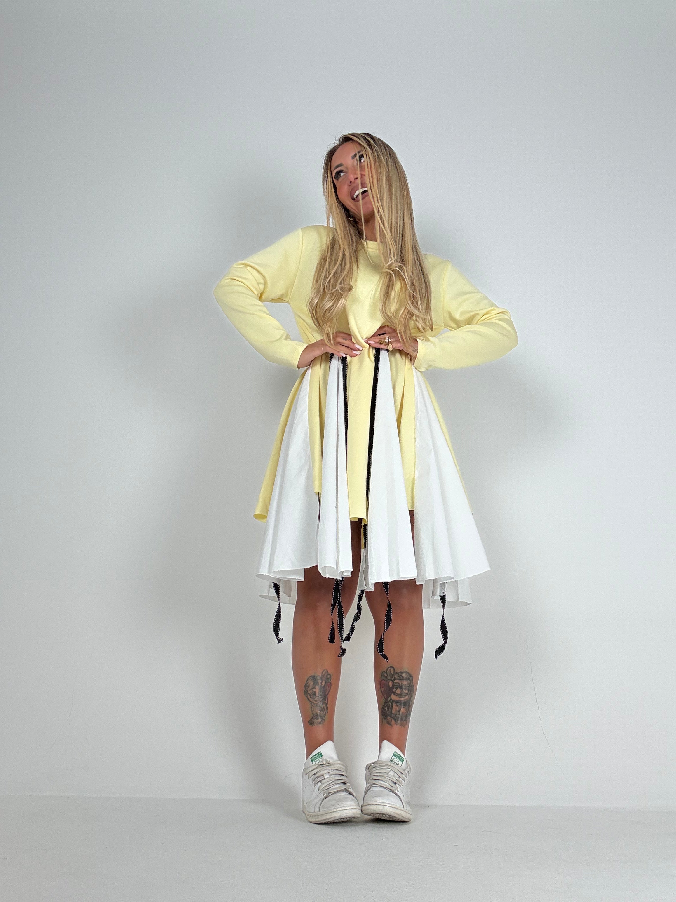Dress Scompiglio Chic Giallo ♥