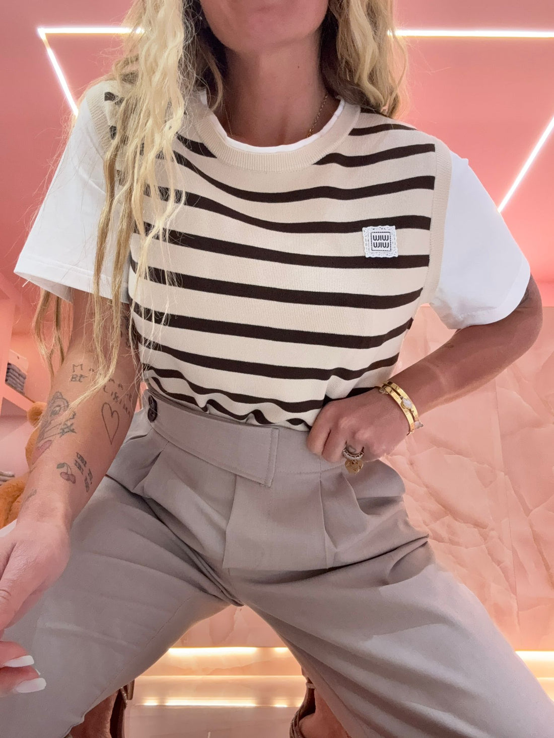 La Maglia Col Gilet Beige ♥