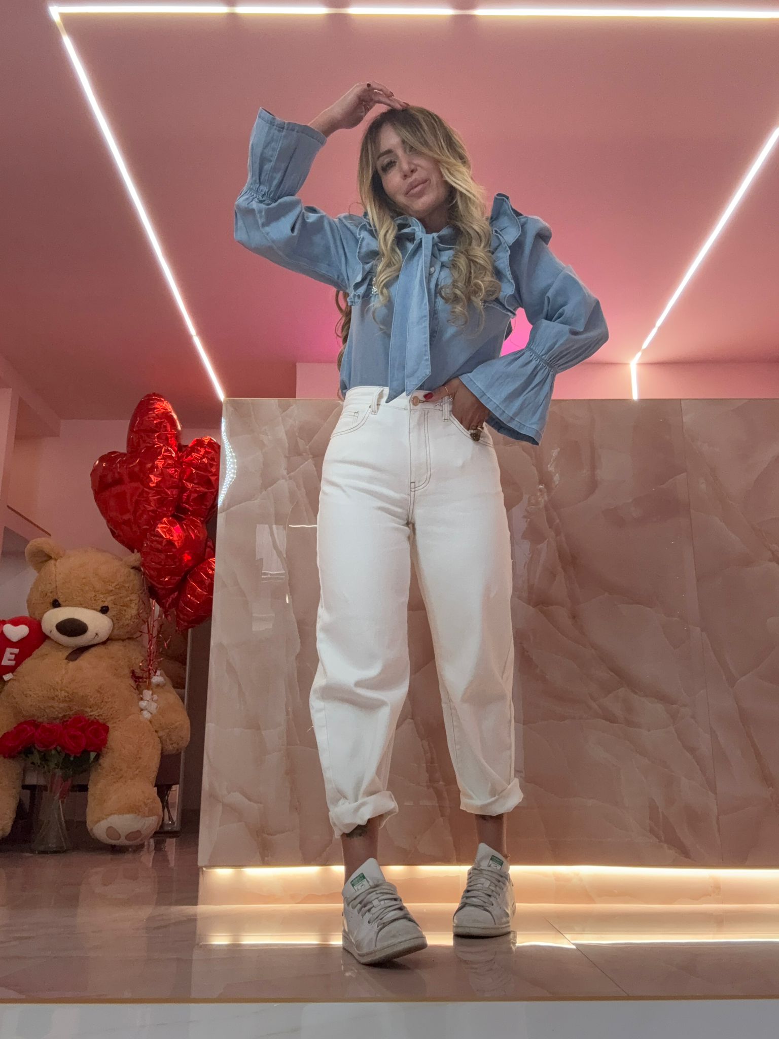 Jeans Sfrangiato Stupendo Bianco ♥