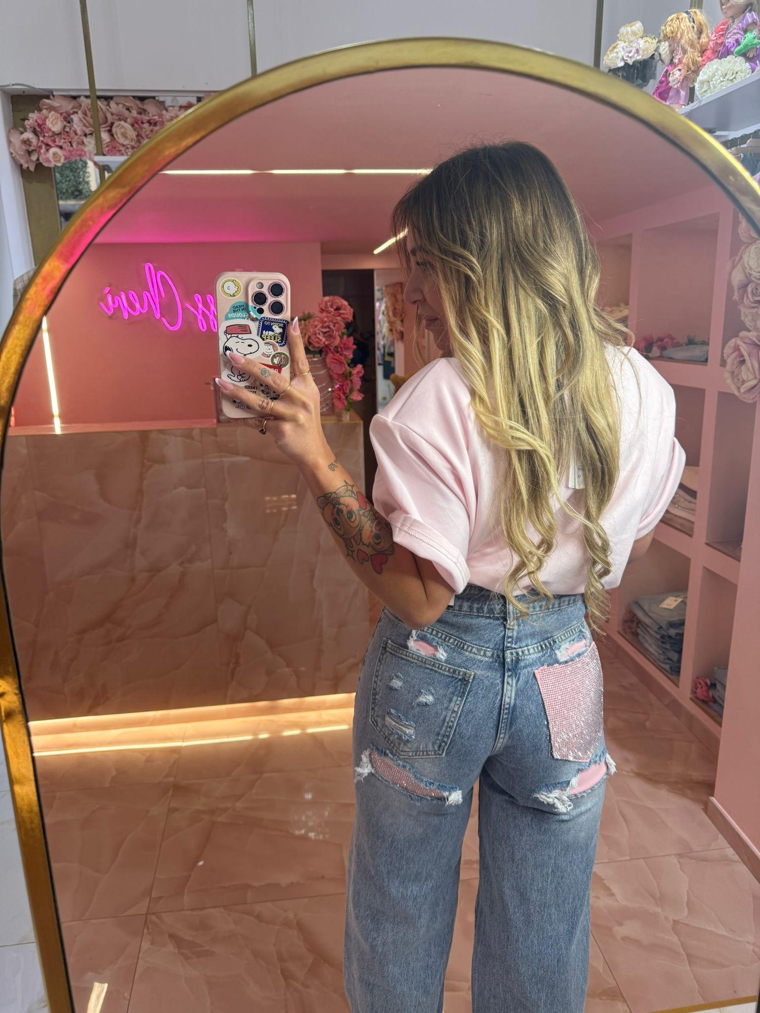 Jeans Tasca Glitter Rosa ♥