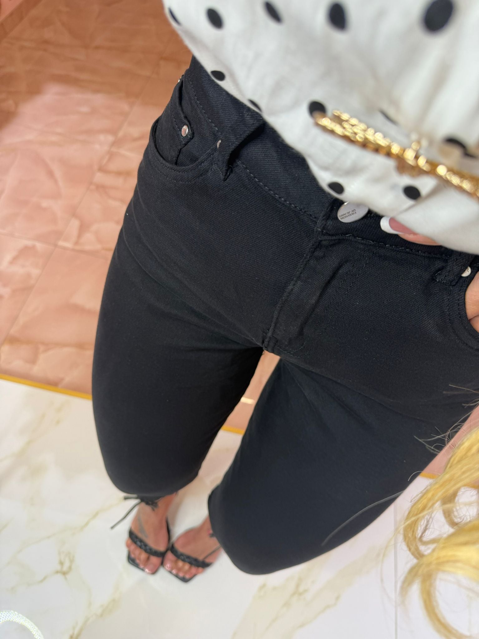 Jeans Skinny Diritto Nero ★