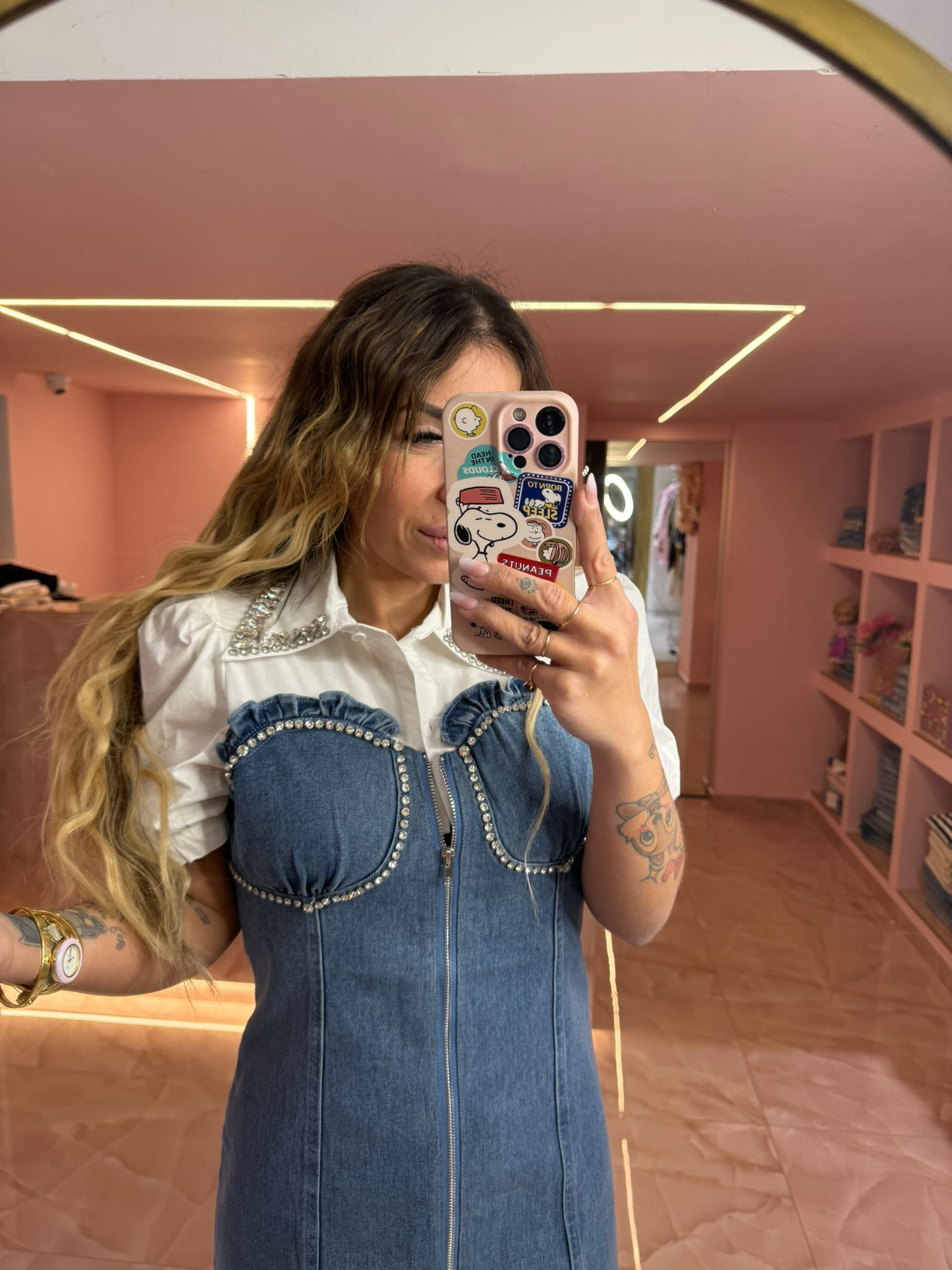 Abitino Midi Denim Glitter ♥