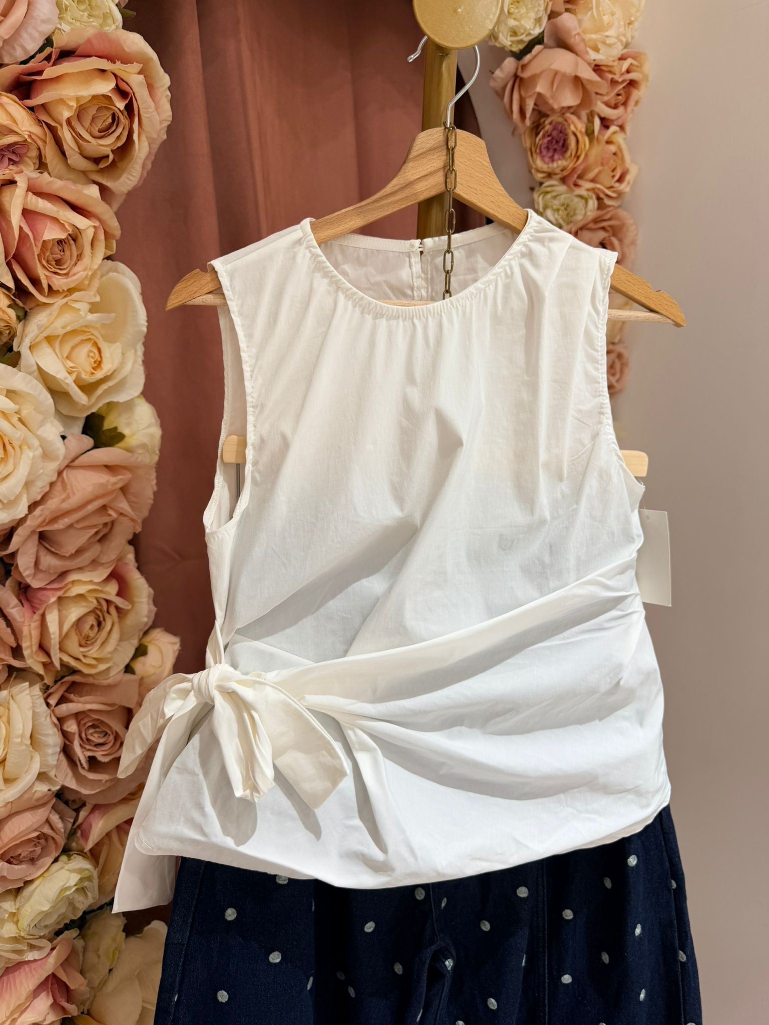 Casacca bianca fiocco SALDI