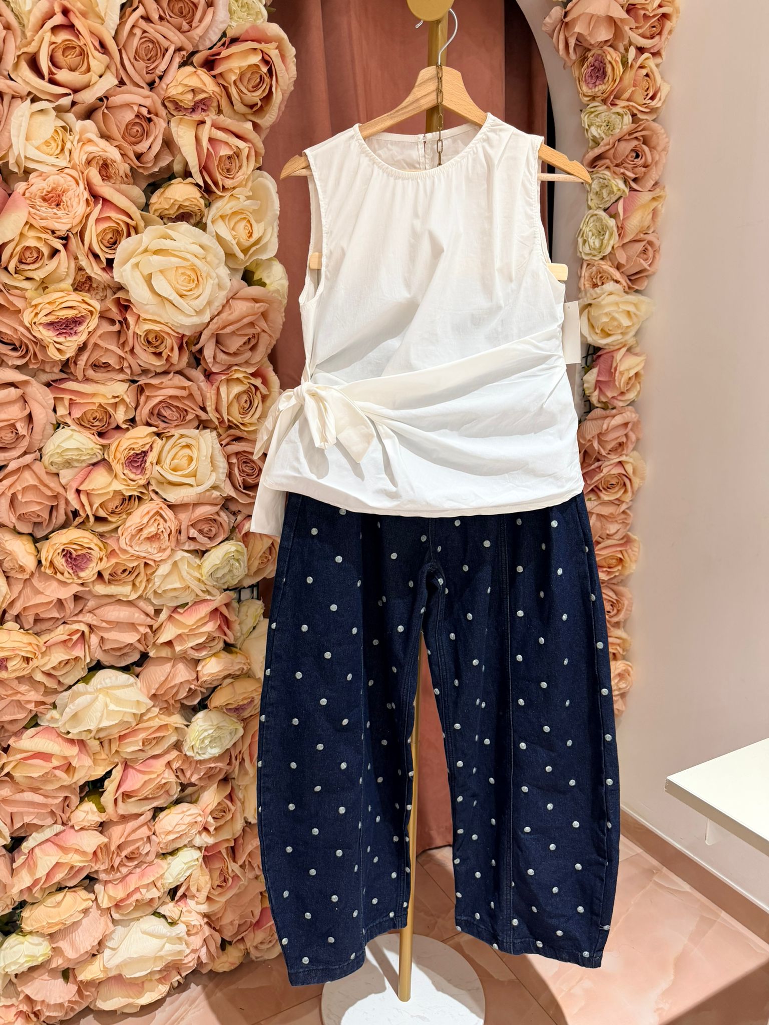 Casacca bianca fiocco SALDI