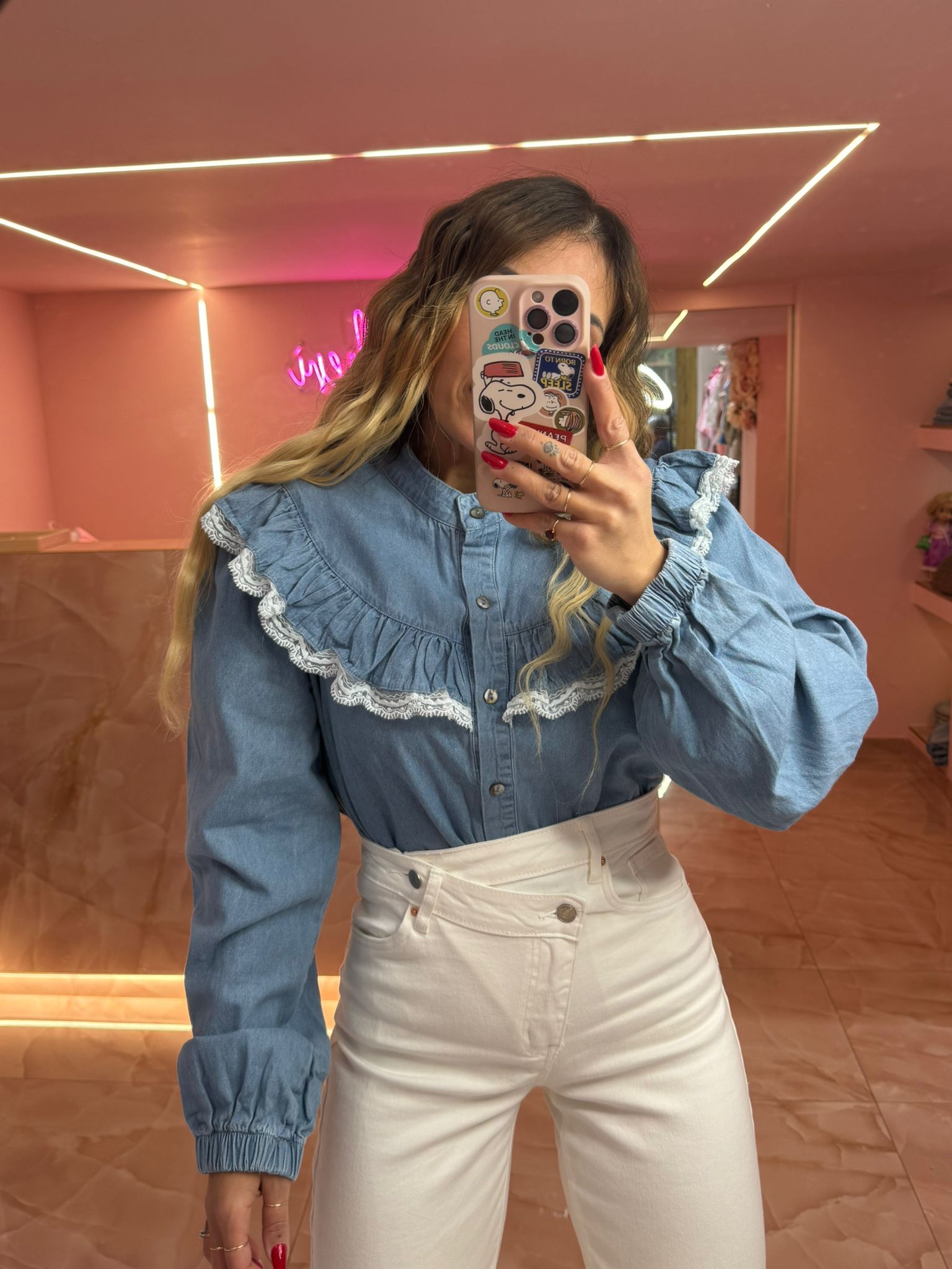 Camicia Denim Principesse San Gallo ♥