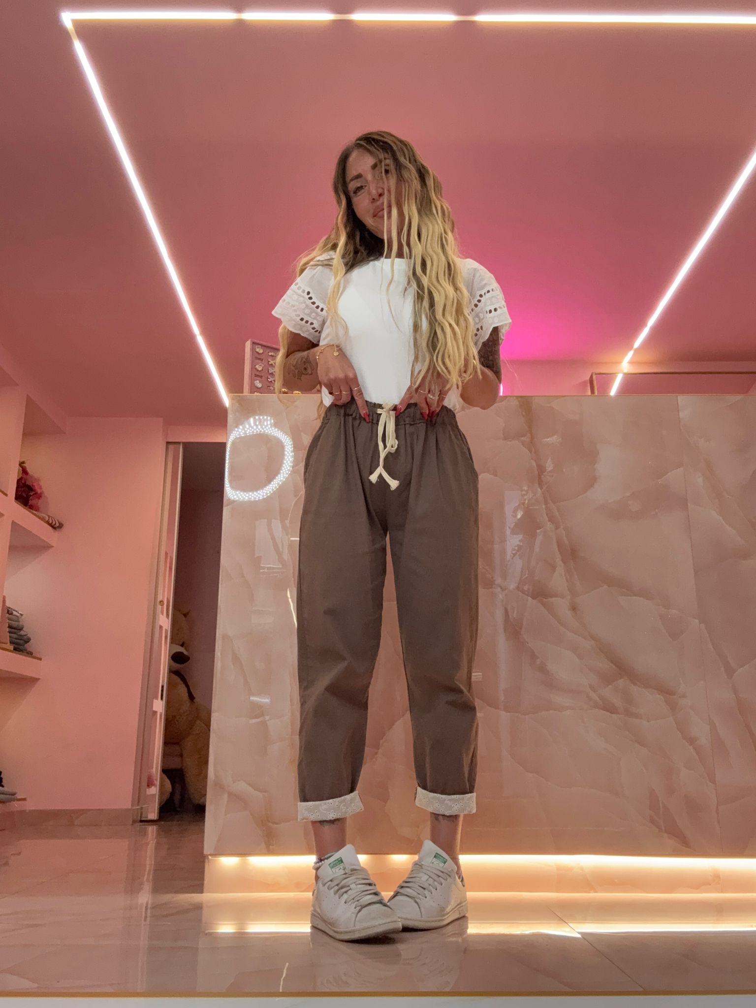 Pantalone Pizzo&Peace Marrò ♥