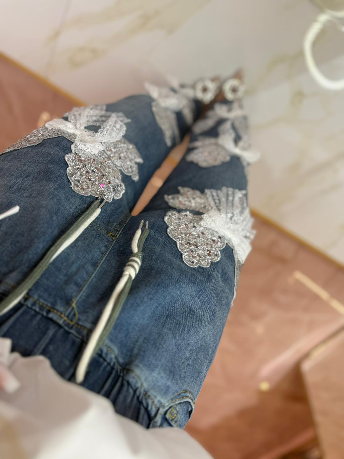 Jeans Fiocconi Strass ♥