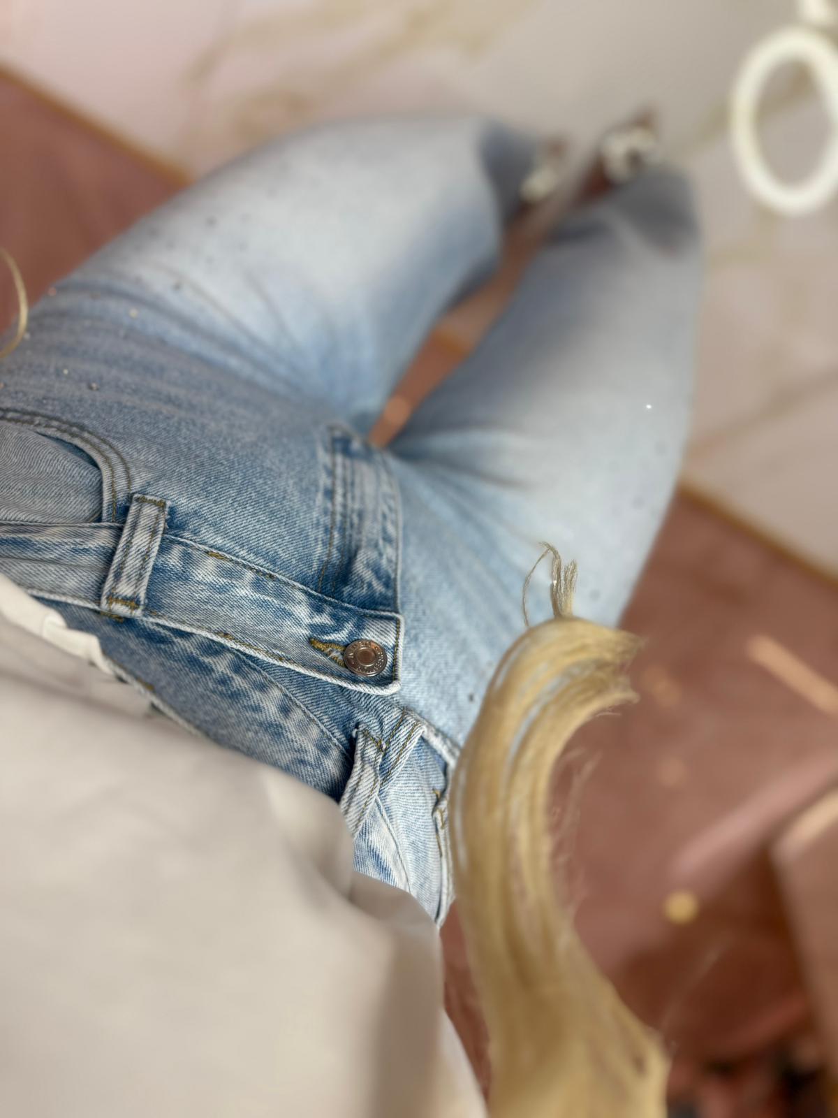 Jeans Cascata Laterale ♥