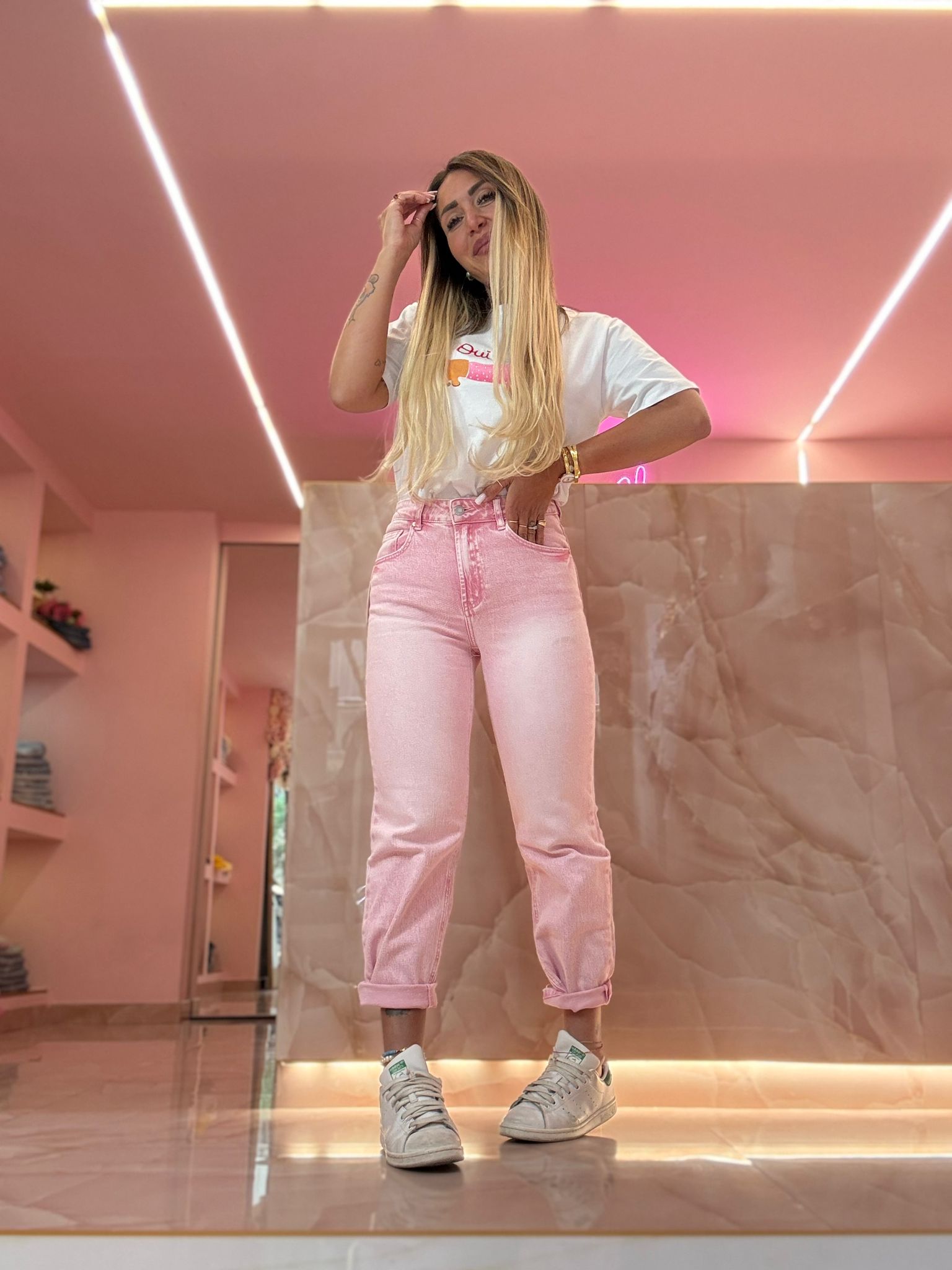 Jeans Rosa Quello Diritto ♥