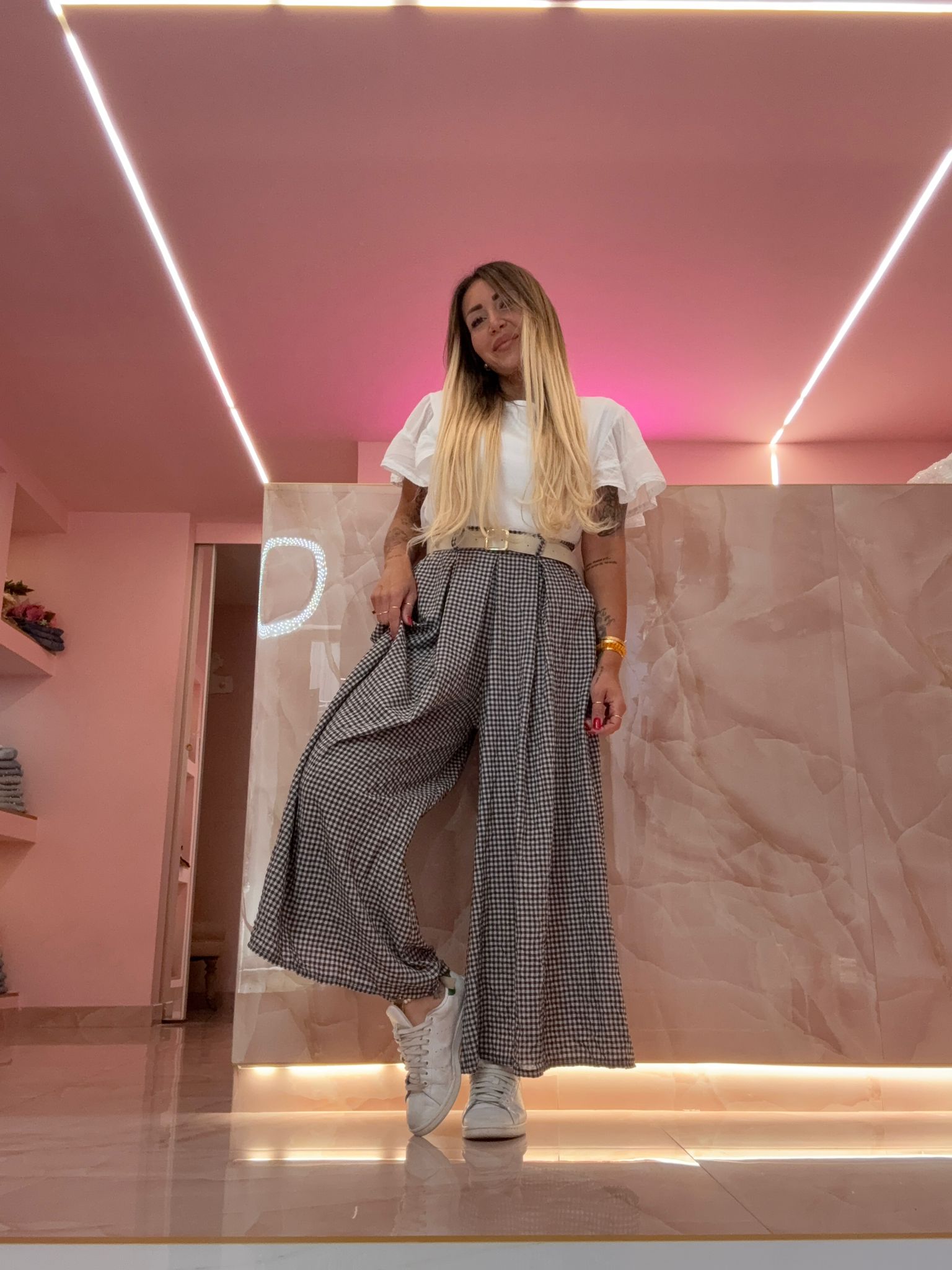 Pantalone Jolly Quadretti Marrò ★