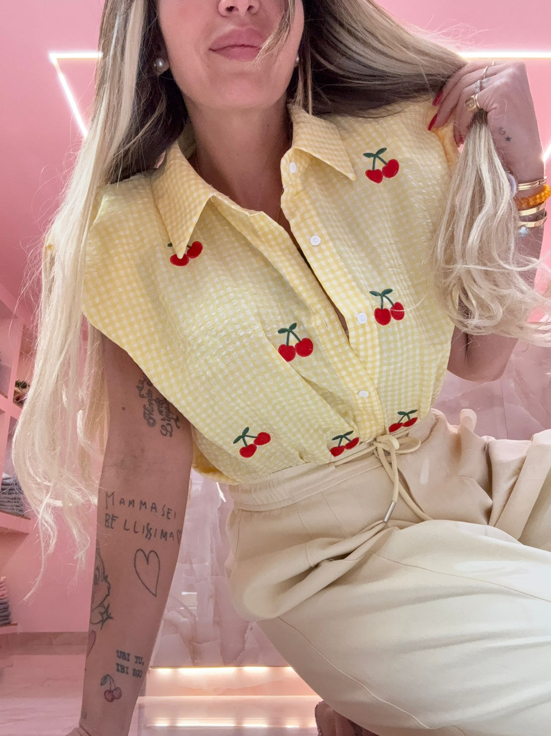 Camicia Ciligine Candy Gialla ♥