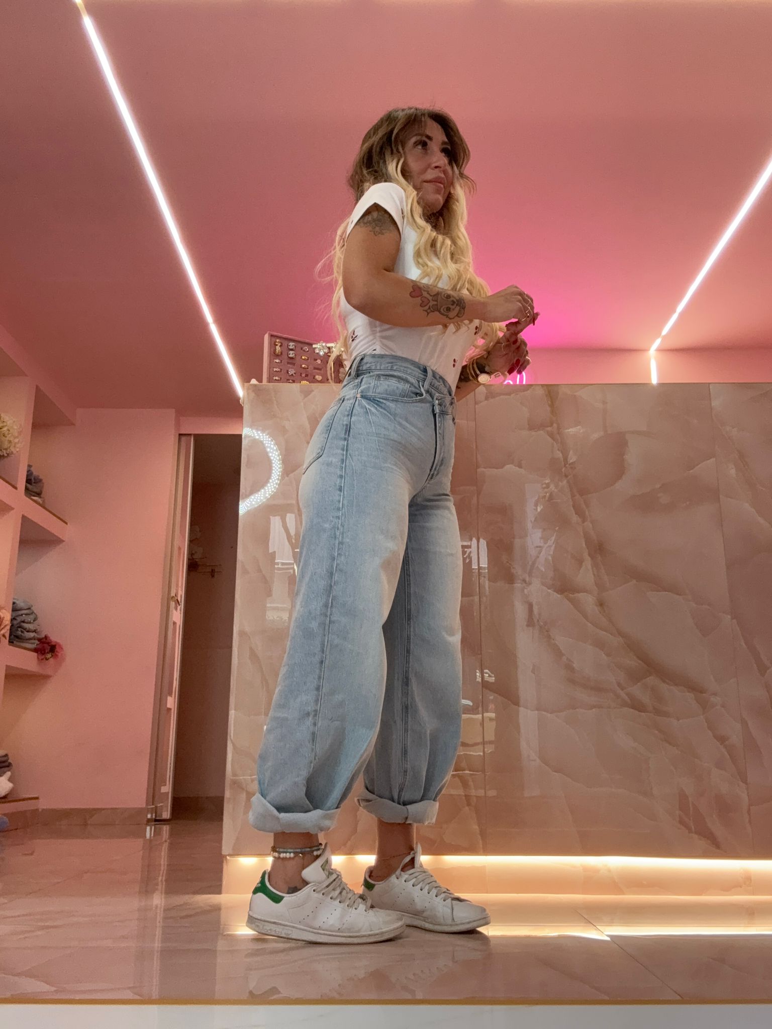 Jeans Asimmetrico Mood Zara Chiaro ♥