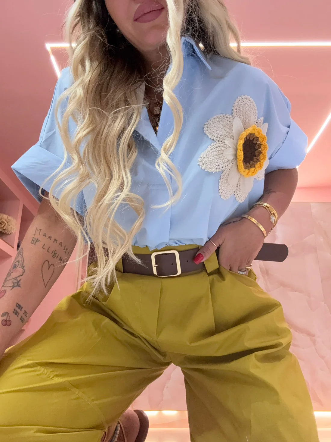Camicia Girasole Polvere ♥