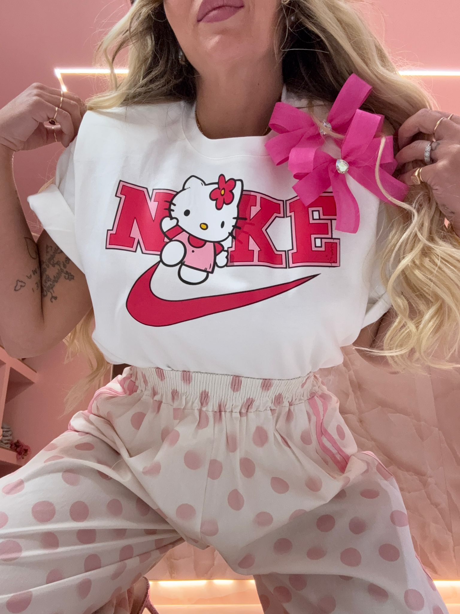 Shirt Spallina Kitty Fuxia ♥
