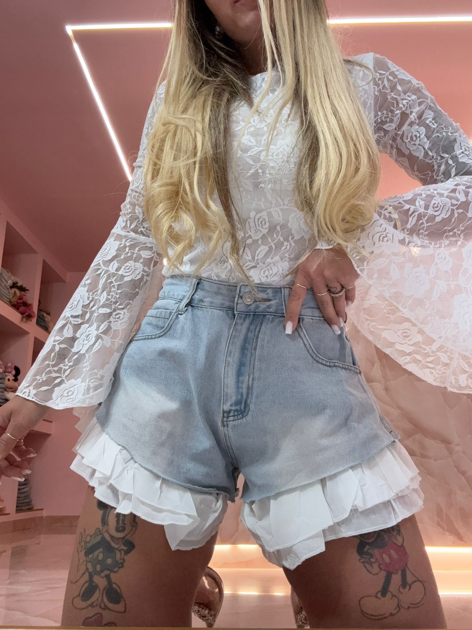 Short Campanellino Balza Bianca ♥