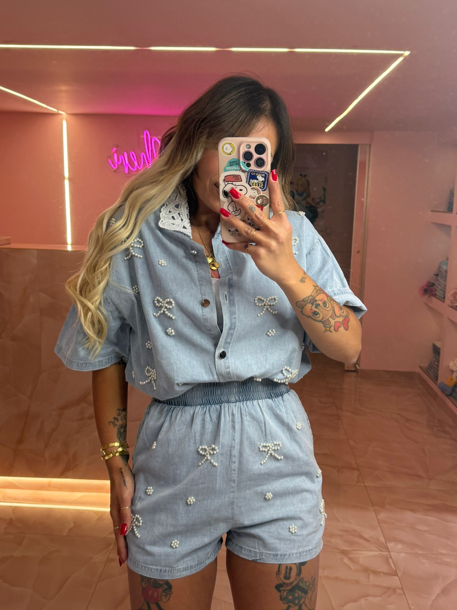 Coordinato Fiocchetti in Perle ♥