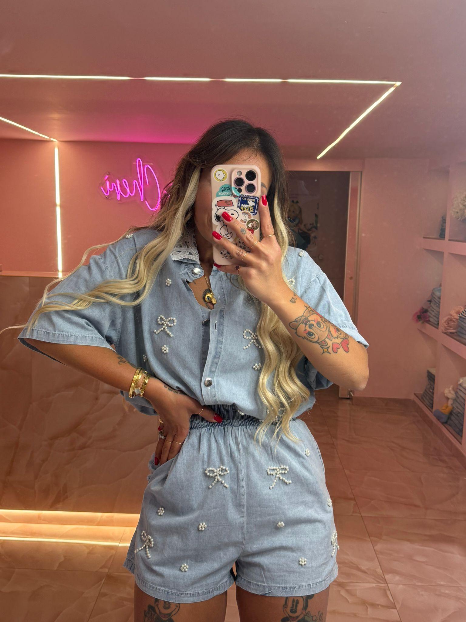 Coordinato Fiocchetti in Perle ♥