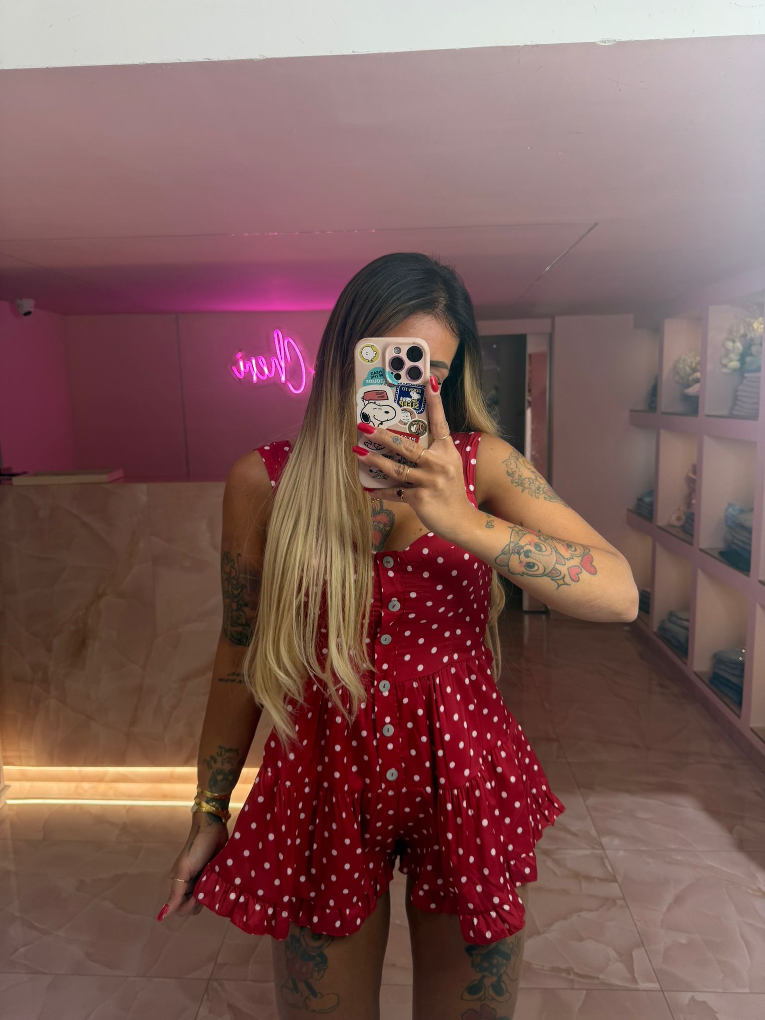 Salopette Pois Red ♥