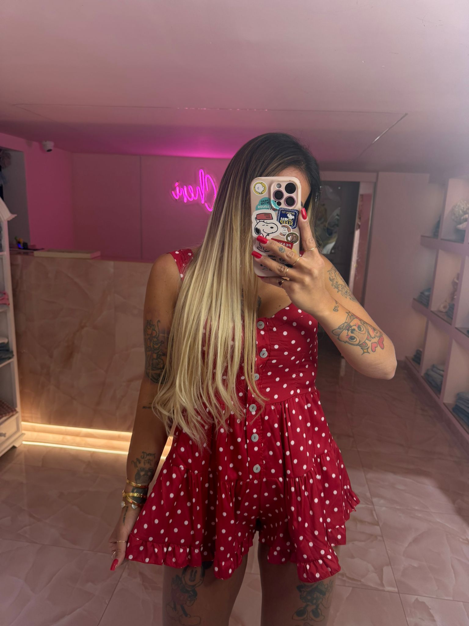 Salopette Pois Red ♥