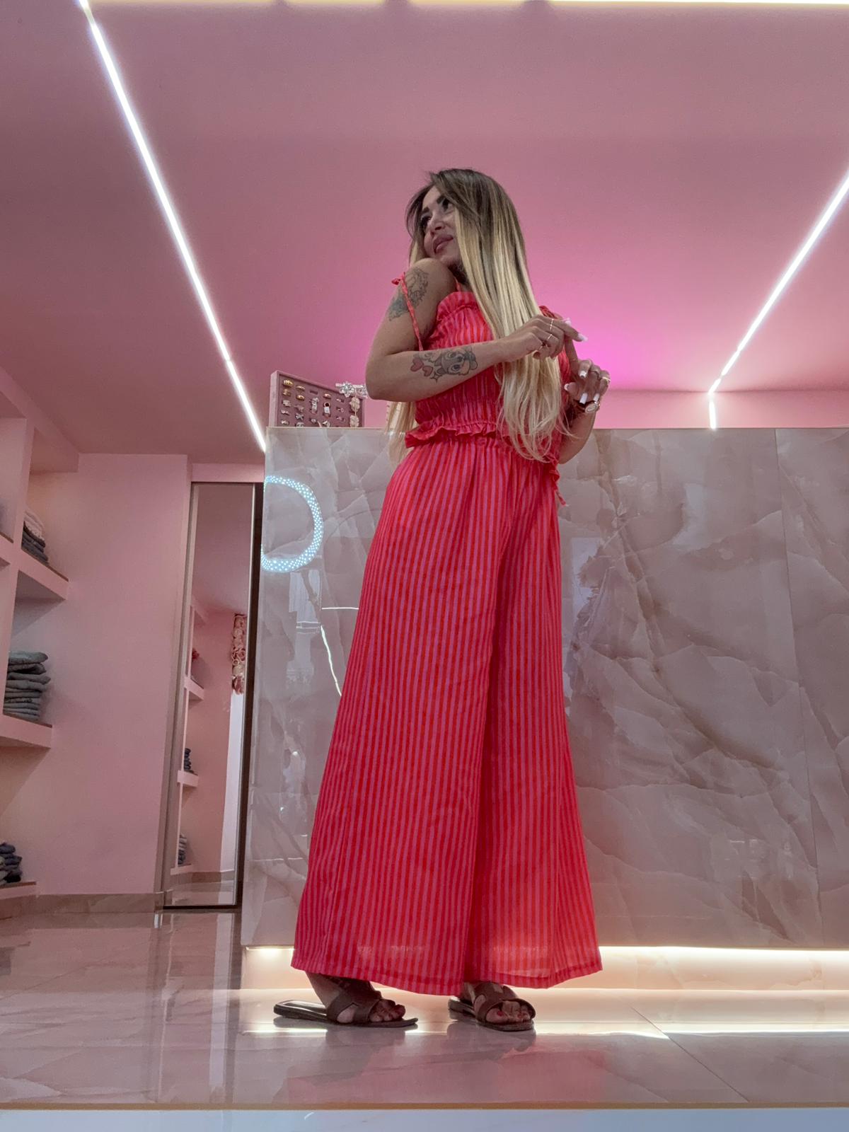 Coordinato Tutti In Riga Arancio ♥