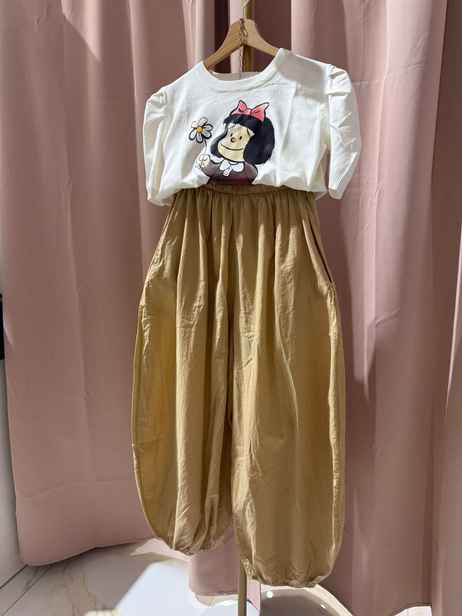 PANTALONE ALADINO BEIGE SALDI!
