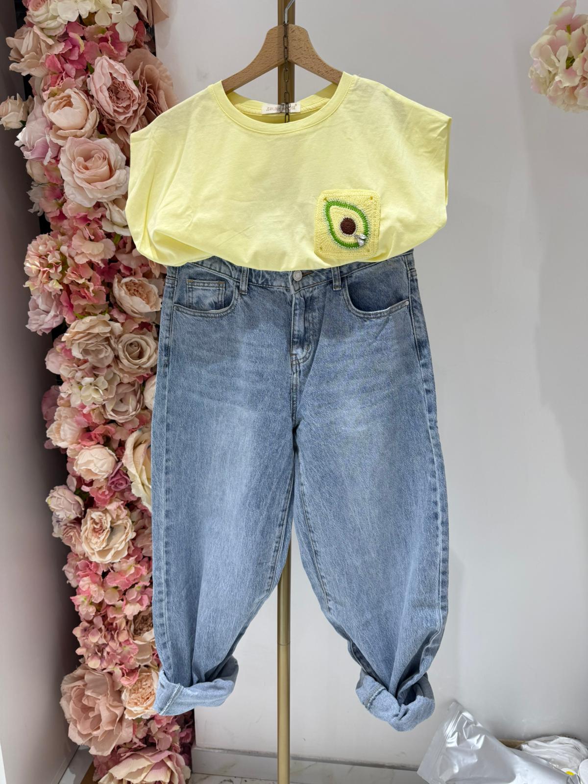 Jeans Strappi Giallo ♥