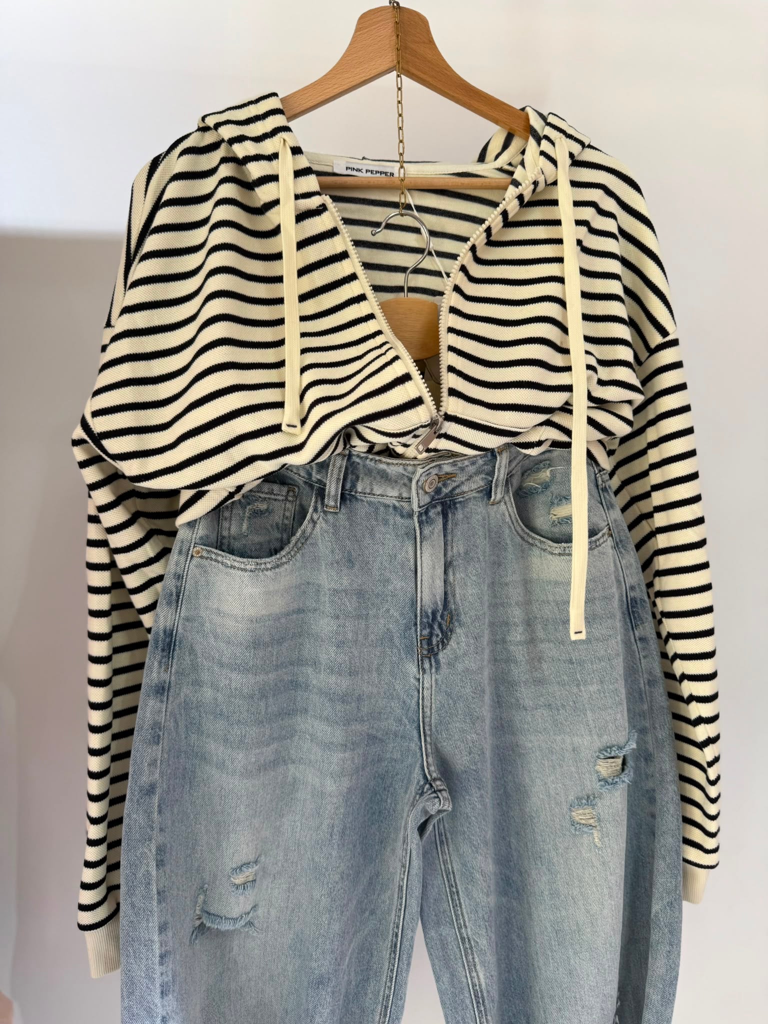 FELPINA ZIP RIGHINE SALDI