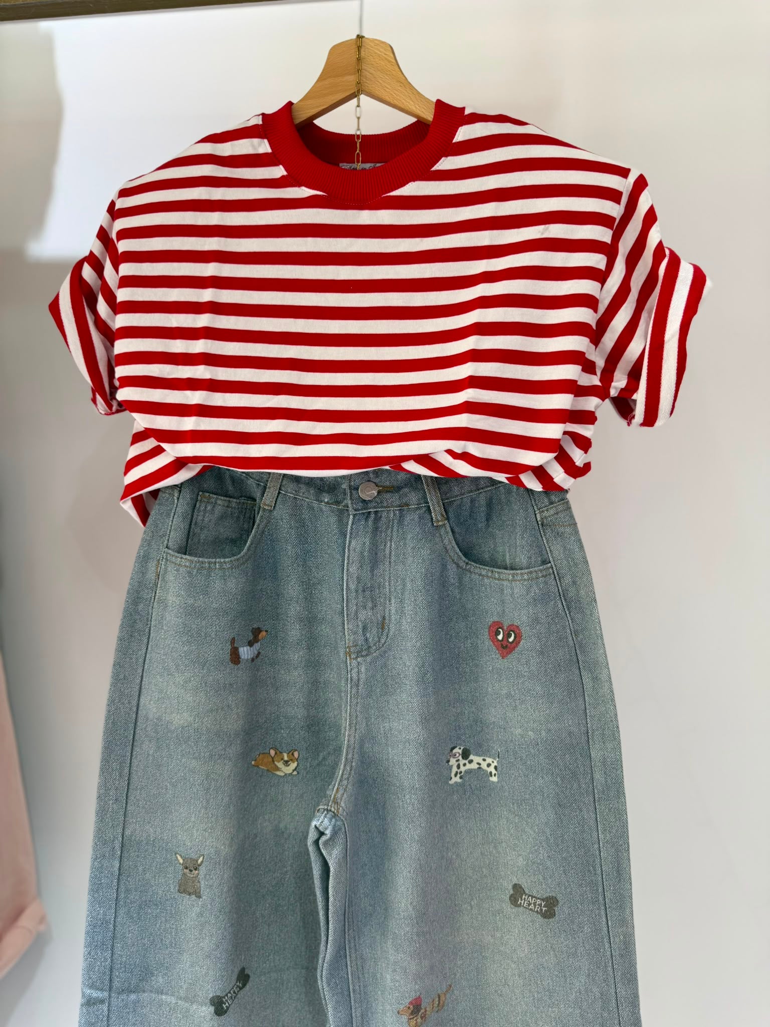 SHIRT RIGHINE ROSSE