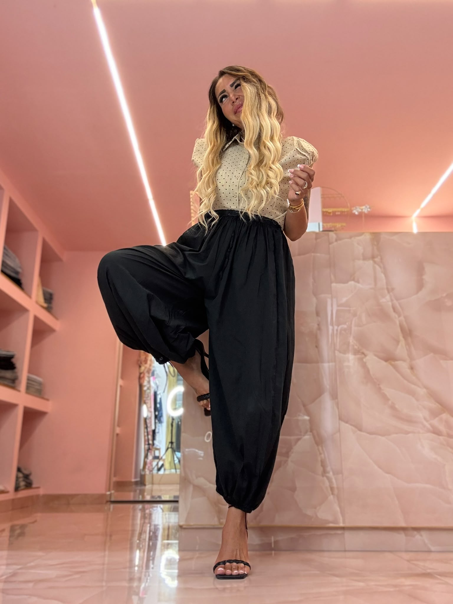 Il Pantalone Che Sbuffetta Nero ♥